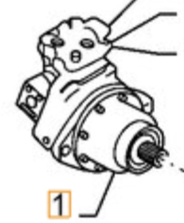 Case 84593597 - Hydraulic motor for Construction machinery: picture 2 Case 84593597 - Hydraulic motor for Construction machinery: picture 2