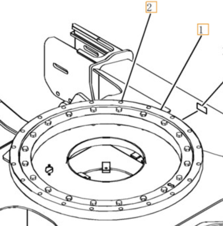 Case PH40F00004F1 - 72284216 - Slewing ring for Construction machinery: picture 1 Case PH40F00004F1 - 72284216 - Slewing ring for Construction machinery: picture 1