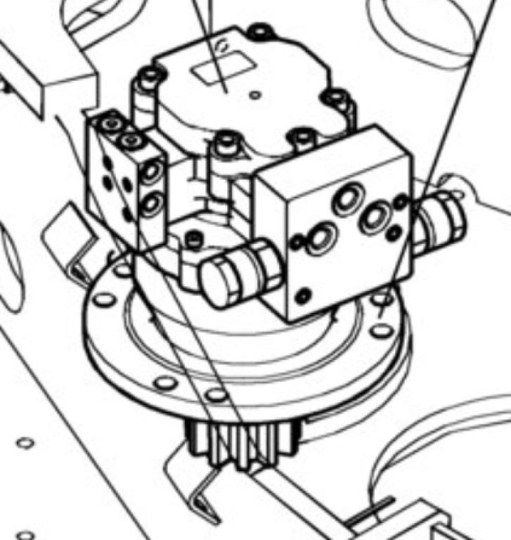 Case PY15V00012F2 - Swing motor for Construction machinery: picture 1 Case PY15V00012F2 - Swing motor for Construction machinery: picture 1