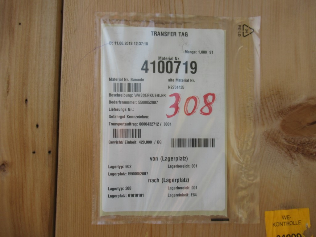 Caterpillar 4100719 - 5340579 - Radiator for Construction machinery: picture 3 Caterpillar 4100719 - 5340579 - Radiator for Construction machinery: picture 3