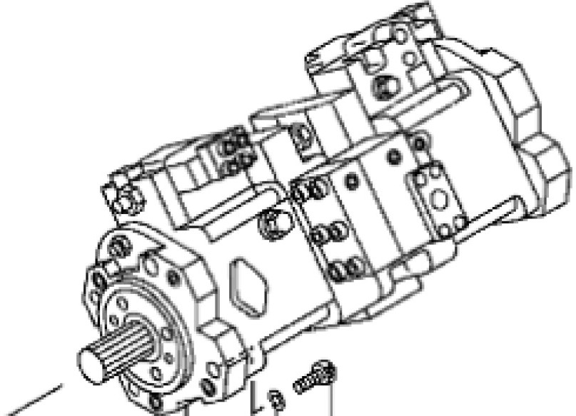 Hitachi YA00072789 - 4689079 - Hydraulic pump for Construction machinery: picture 2 Hitachi YA00072789 - 4689079 - Hydraulic pump for Construction machinery: picture 2