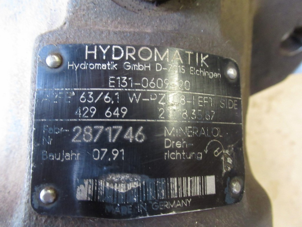 Hydromatik A2FE63/6.1W-PZL08-LEFT SIDE - - Hydraulic motor for Construction machinery: picture 5 Hydromatik A2FE63/6.1W-PZL08-LEFT SIDE - - Hydraulic motor for Construction machinery: picture 5