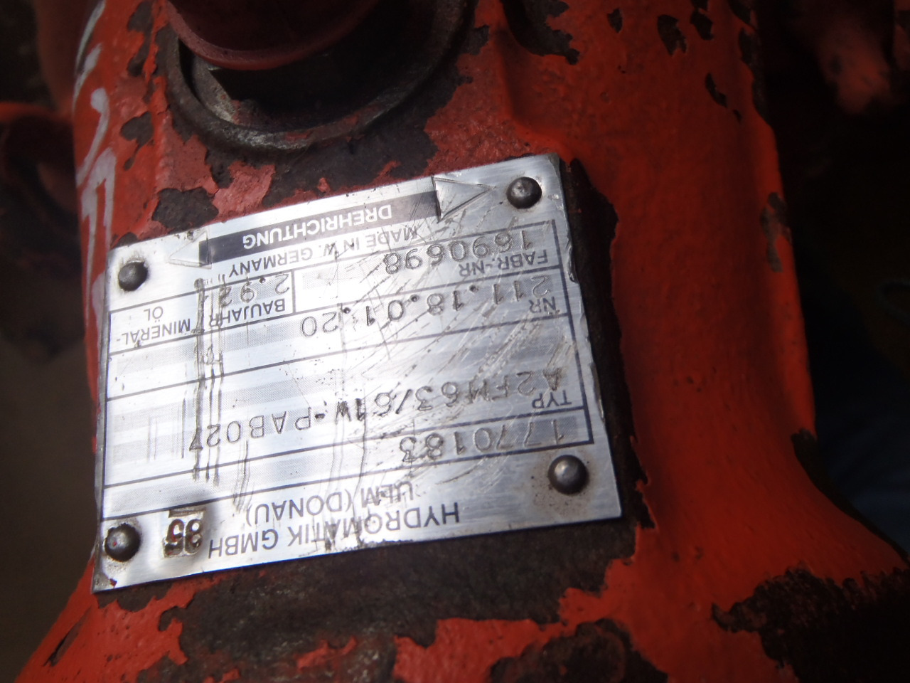 Hydromatik A2FM63/61W-PAB027 - - Swing motor for Construction machinery: picture 3 Hydromatik A2FM63/61W-PAB027 - - Swing motor for Construction machinery: picture 3