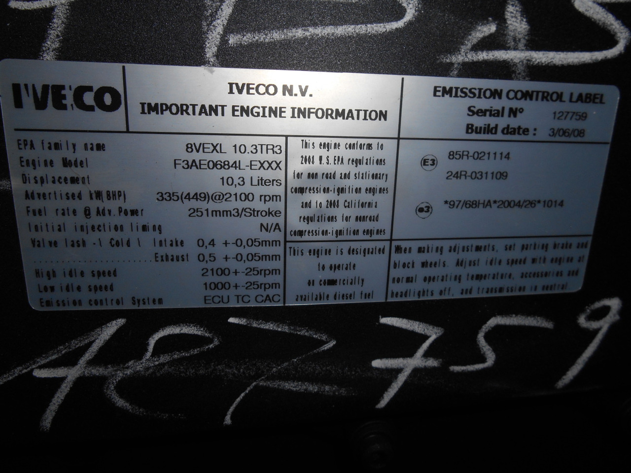 Iveco F3AE0684L - 87283193 - Engine for Construction machinery: picture 2 Iveco F3AE0684L - 87283193 - Engine for Construction machinery: picture 2
