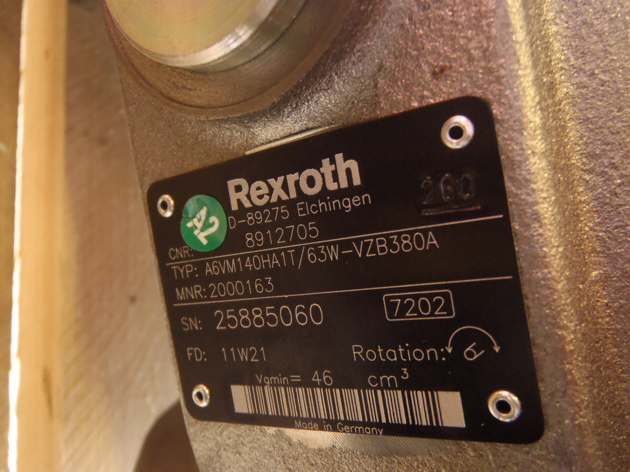 New Holland 8912705 - 8911105 - Hydraulic motor for Construction machinery: picture 2 New Holland 8912705 - 8911105 - Hydraulic motor for Construction machinery: picture 2