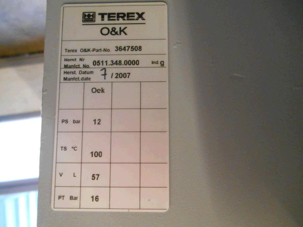 Terex O&K 3647508 - Oil cooler for Construction machinery: picture 5 Terex O&K 3647508 - Oil cooler for Construction machinery: picture 5