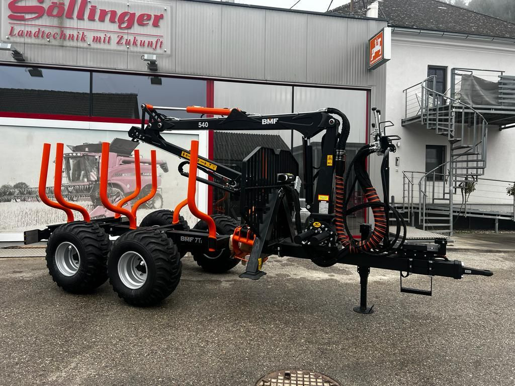 BMF BMF 7T1 mit BMF 540 Kran - Forestry trailer: picture 1 BMF BMF 7T1 mit BMF 540 Kran - Forestry trailer: picture 1