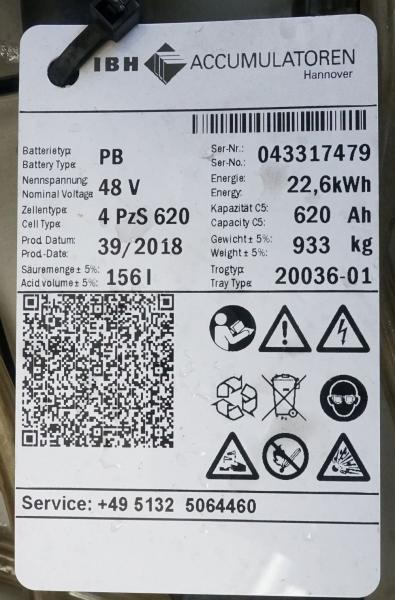 AIM 48 Volt 4 PzS 620 Ah - Battery: picture 5 AIM 48 Volt 4 PzS 620 Ah - Battery: picture 5