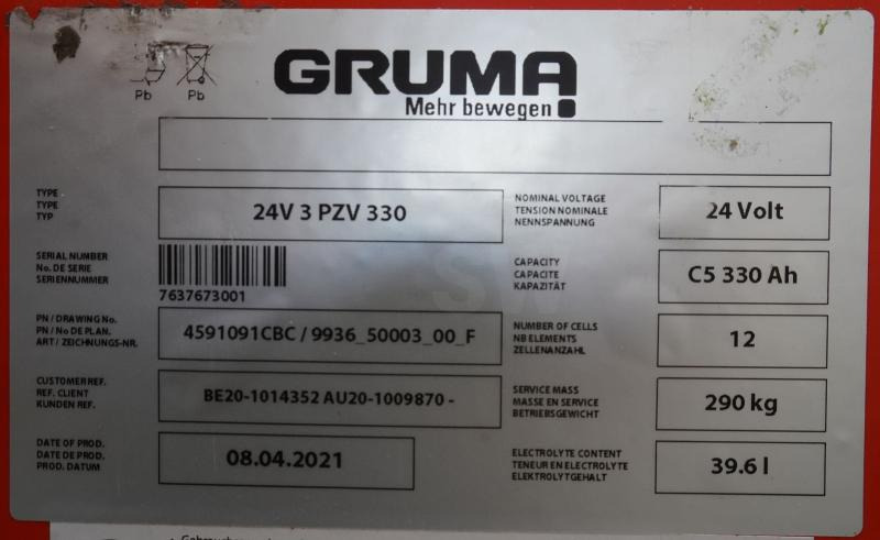 GRUMA 24 Volt 3 PzV 330 Ah - Battery: picture 5 GRUMA 24 Volt 3 PzV 330 Ah - Battery: picture 5