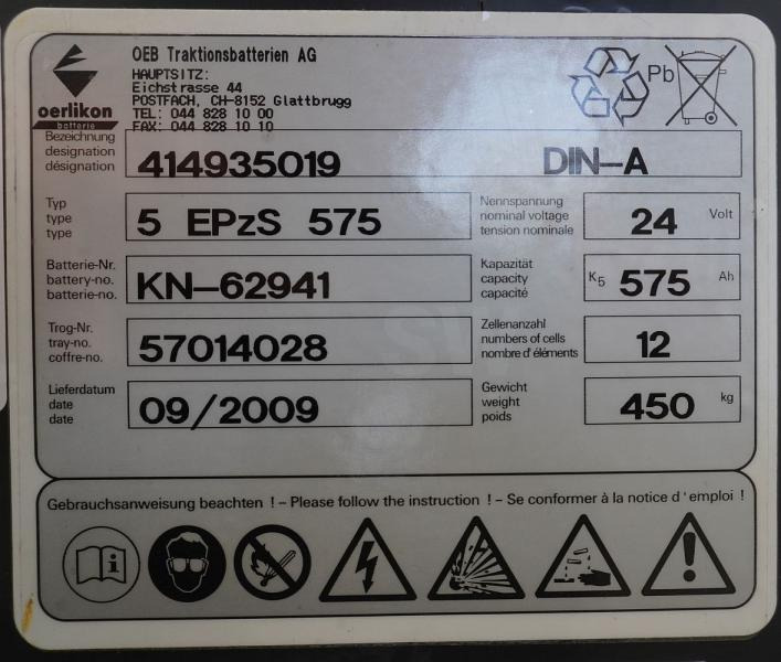 OEB 24 Volt 5 PzS 575 Ah - Battery: picture 5 OEB 24 Volt 5 PzS 575 Ah - Battery: picture 5