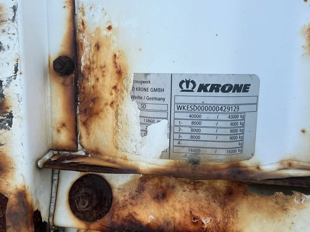 Krone Mega trailer serie nr 9129 - Curtainsider semi-trailer: picture 5 Krone Mega trailer serie nr 9129 - Curtainsider semi-trailer: picture 5