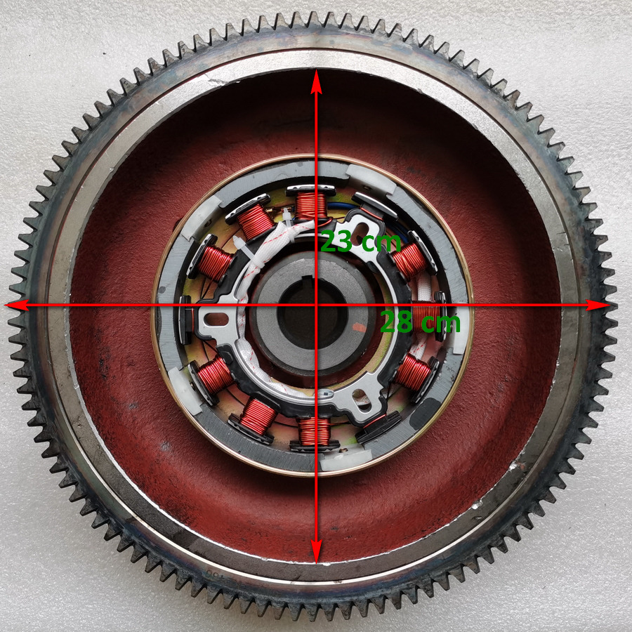 KOOP Genuine Electric Start Flywheel with Gear Ring - Flywheel for Wheel loader: picture 2 KOOP Genuine Electric Start Flywheel with Gear Ring - Flywheel for Wheel loader: picture 2