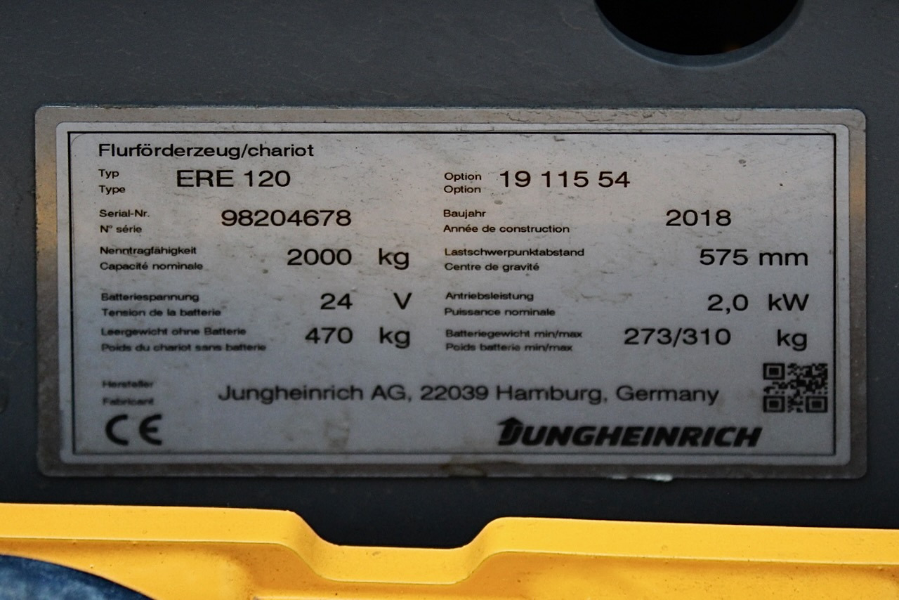 Pallet truck Jungheinrich ERE 120 LI-ION: picture 7