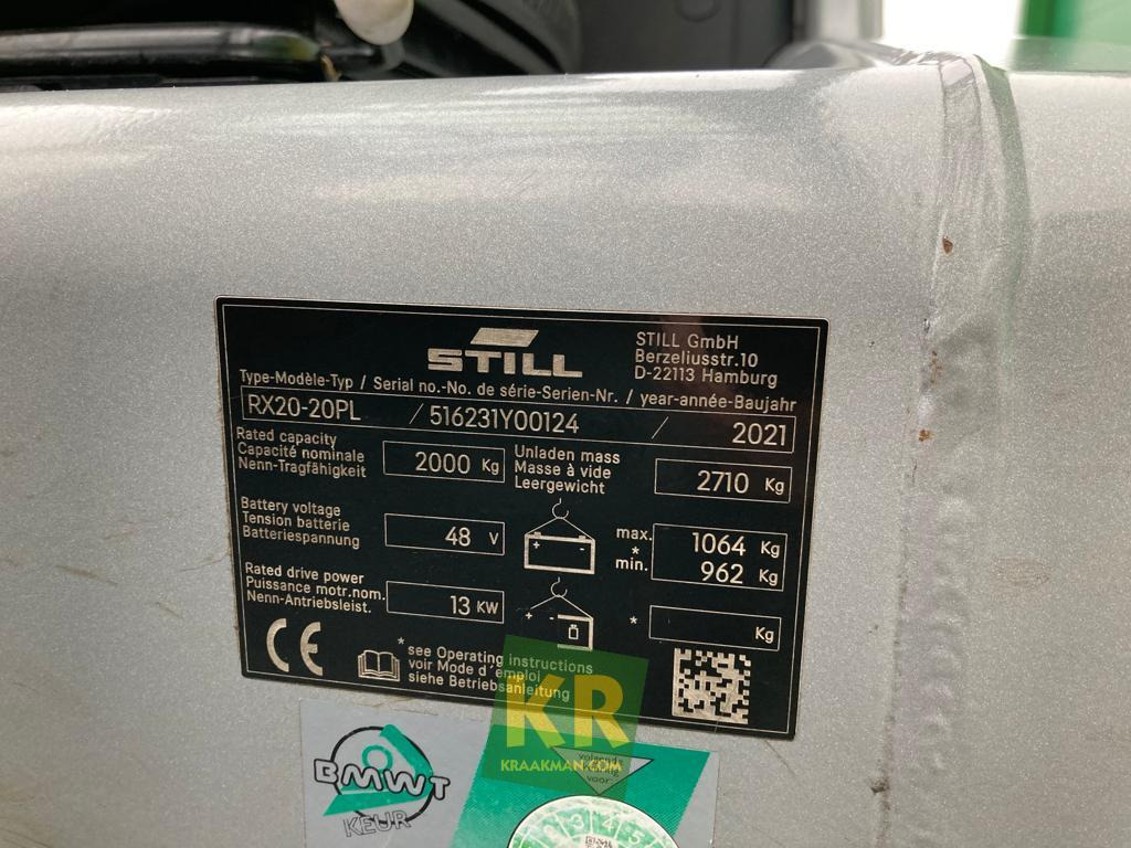 New Electric forklift RX 20-20PL elekt. heftruck Still: picture 18 New Electric forklift RX 20-20PL elekt. heftruck Still: picture 18