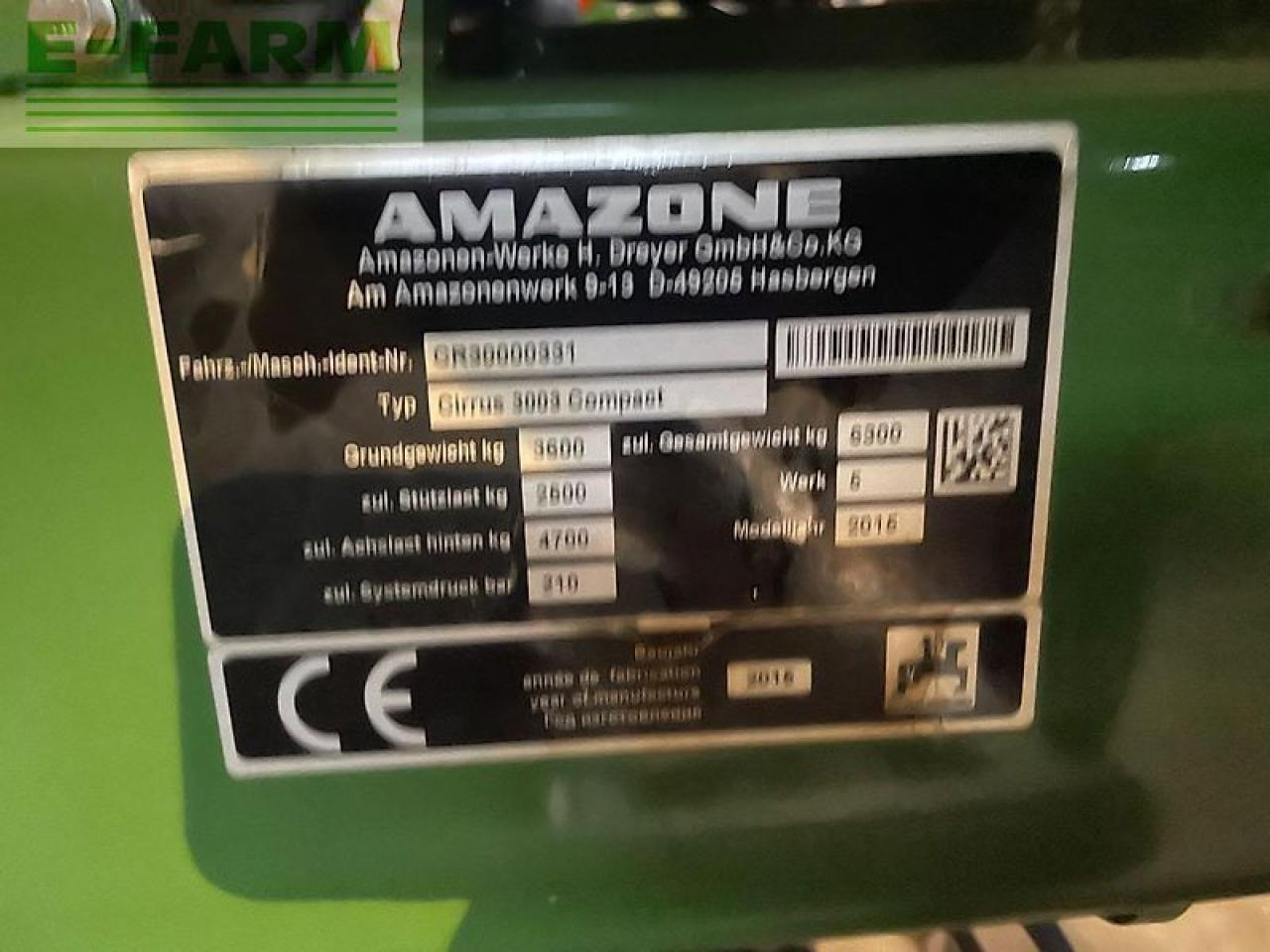 Amazone cirrus 3003 compact - Seed drill: picture 4 Amazone cirrus 3003 compact - Seed drill: picture 4