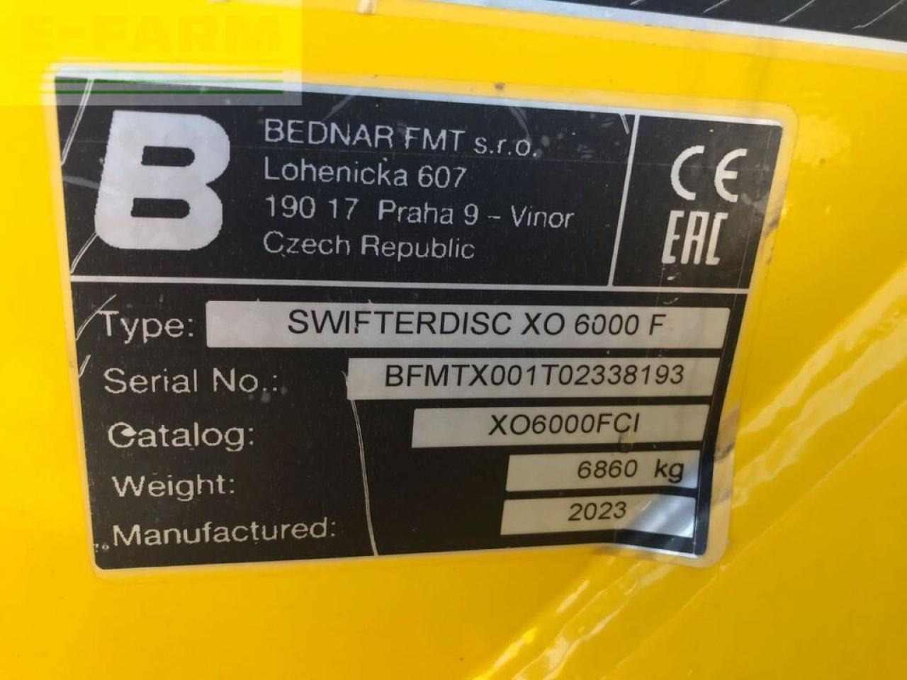 Disc harrow Bednar swifterdisc xo 6000 f: picture 6