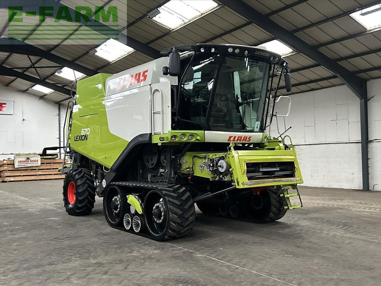 CLAAS USED 2016 LEXION 670TT C/W V770 VARIO CUTTERBAR (52804100) - Combine harvester: picture 1 CLAAS USED 2016 LEXION 670TT C/W V770 VARIO CUTTERBAR (52804100) - Combine harvester: picture 1