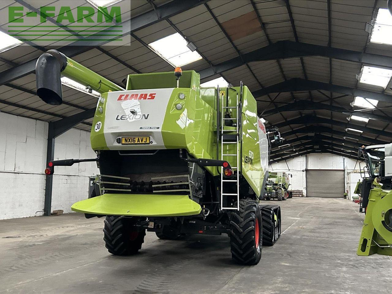 CLAAS USED 2016 LEXION 670TT C/W V770 VARIO CUTTERBAR (52804100) - Combine harvester: picture 5 CLAAS USED 2016 LEXION 670TT C/W V770 VARIO CUTTERBAR (52804100) - Combine harvester: picture 5