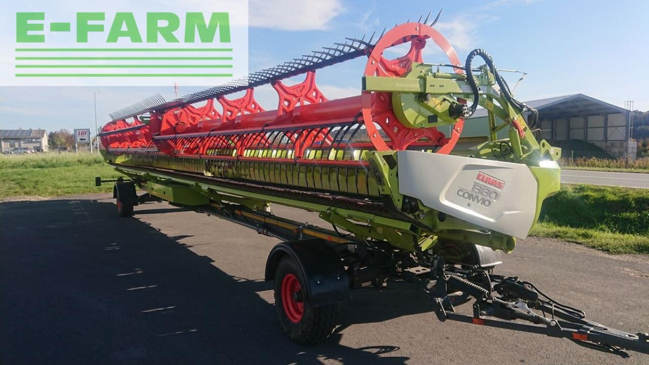 CLAAS convio flex 1380 + transportwagen 4-rad gelenkt - Grain header: picture 2 CLAAS convio flex 1380 + transportwagen 4-rad gelenkt - Grain header: picture 2