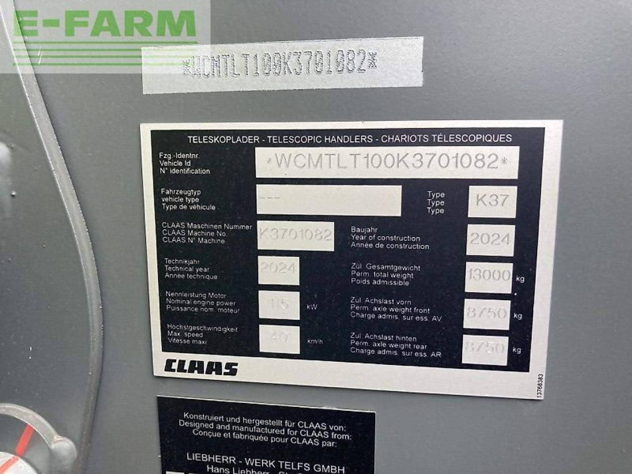 Telescopic handler CLAAS scorpion 756 generation2: picture 10