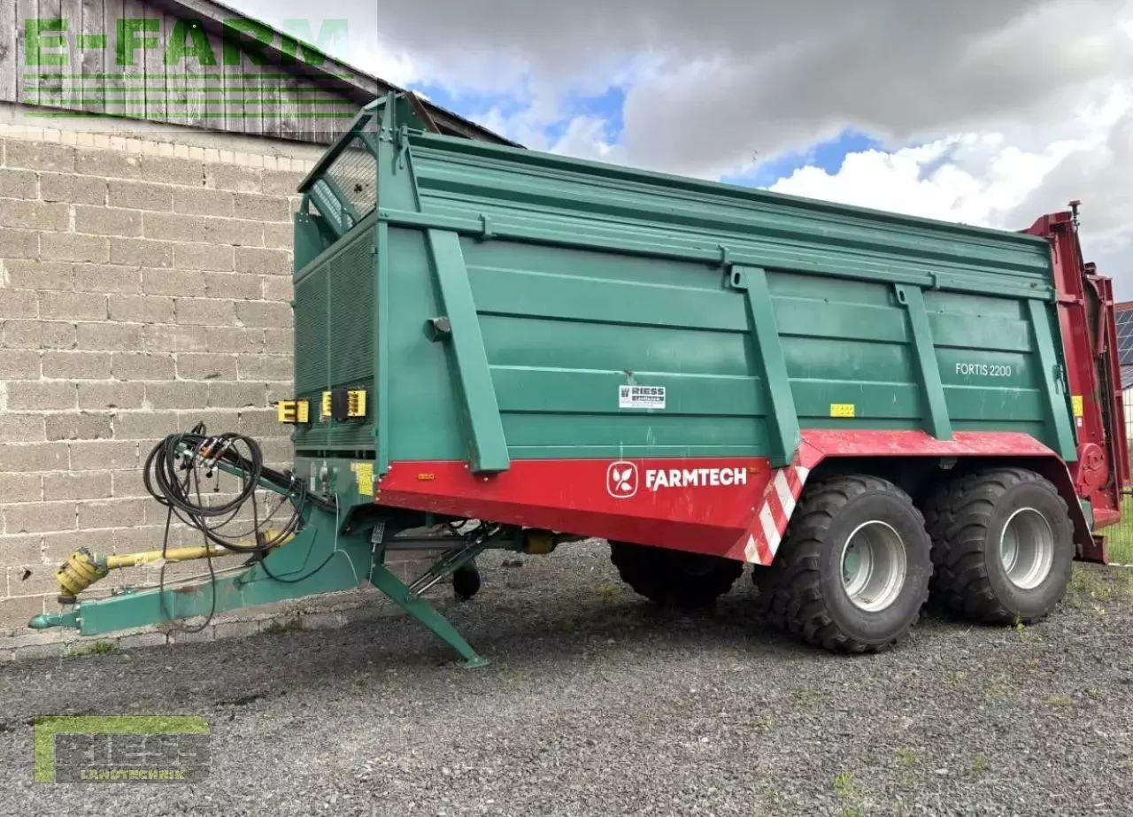 Farmtech fortis 2200 abschiebewagen + streuwerk - Farm tipping trailer/ Dumper: picture 1 Farmtech fortis 2200 abschiebewagen + streuwerk - Farm tipping trailer/ Dumper: picture 1