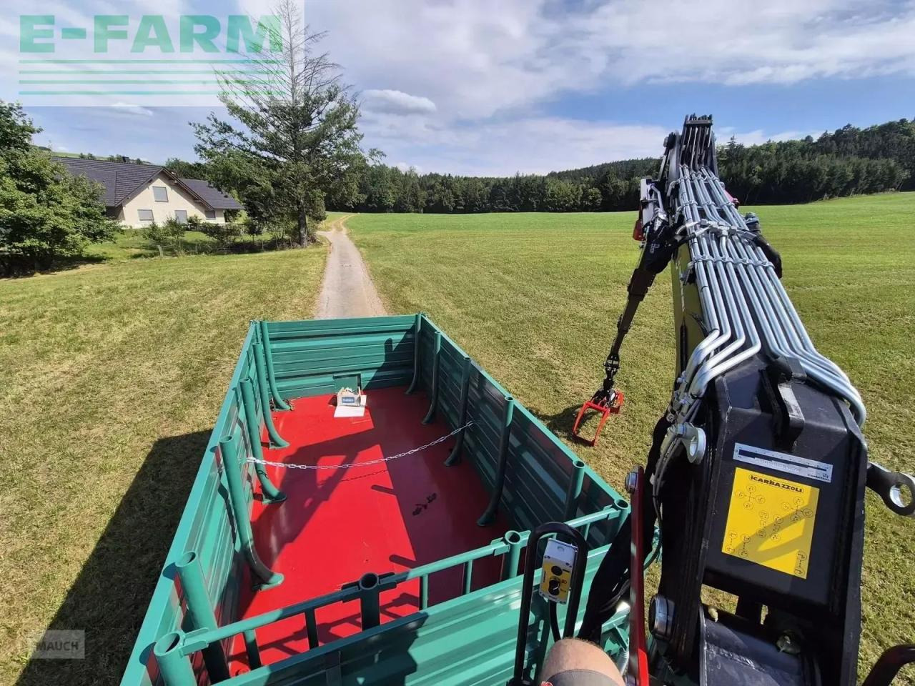 Farmtech tdk 1500f + kran - Farm tipping trailer/ Dumper: picture 3 Farmtech tdk 1500f + kran - Farm tipping trailer/ Dumper: picture 3