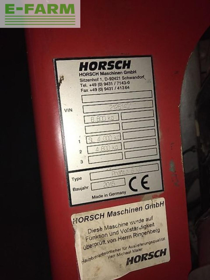 Horsch pronto 6 kr - Seed drill: picture 2 Horsch pronto 6 kr - Seed drill: picture 2