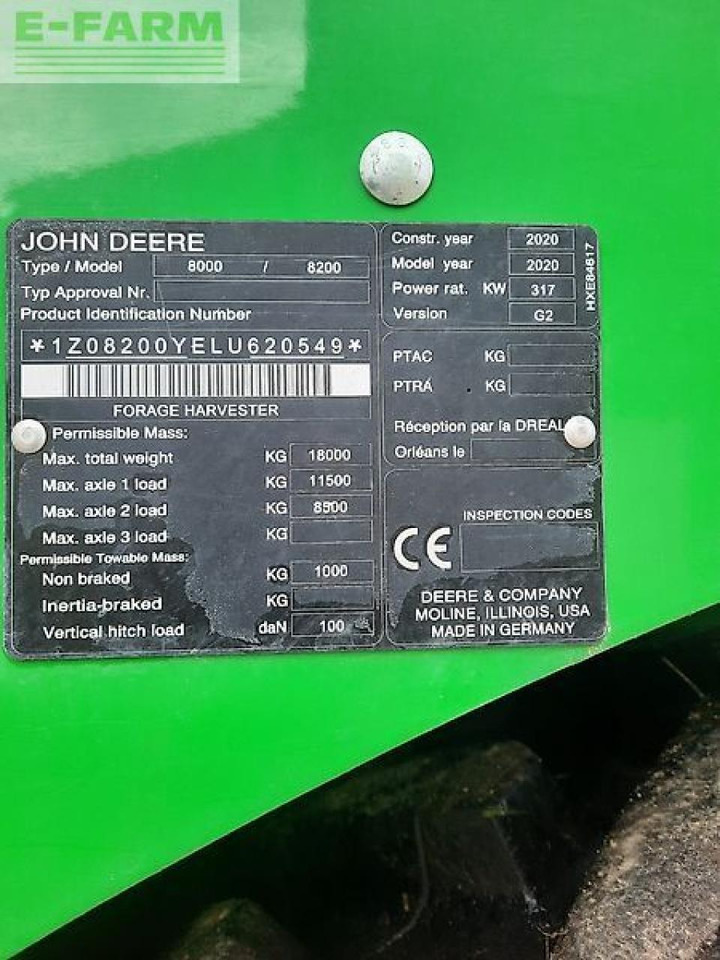 John Deere 8200i - Forage harvester: picture 2 John Deere 8200i - Forage harvester: picture 2