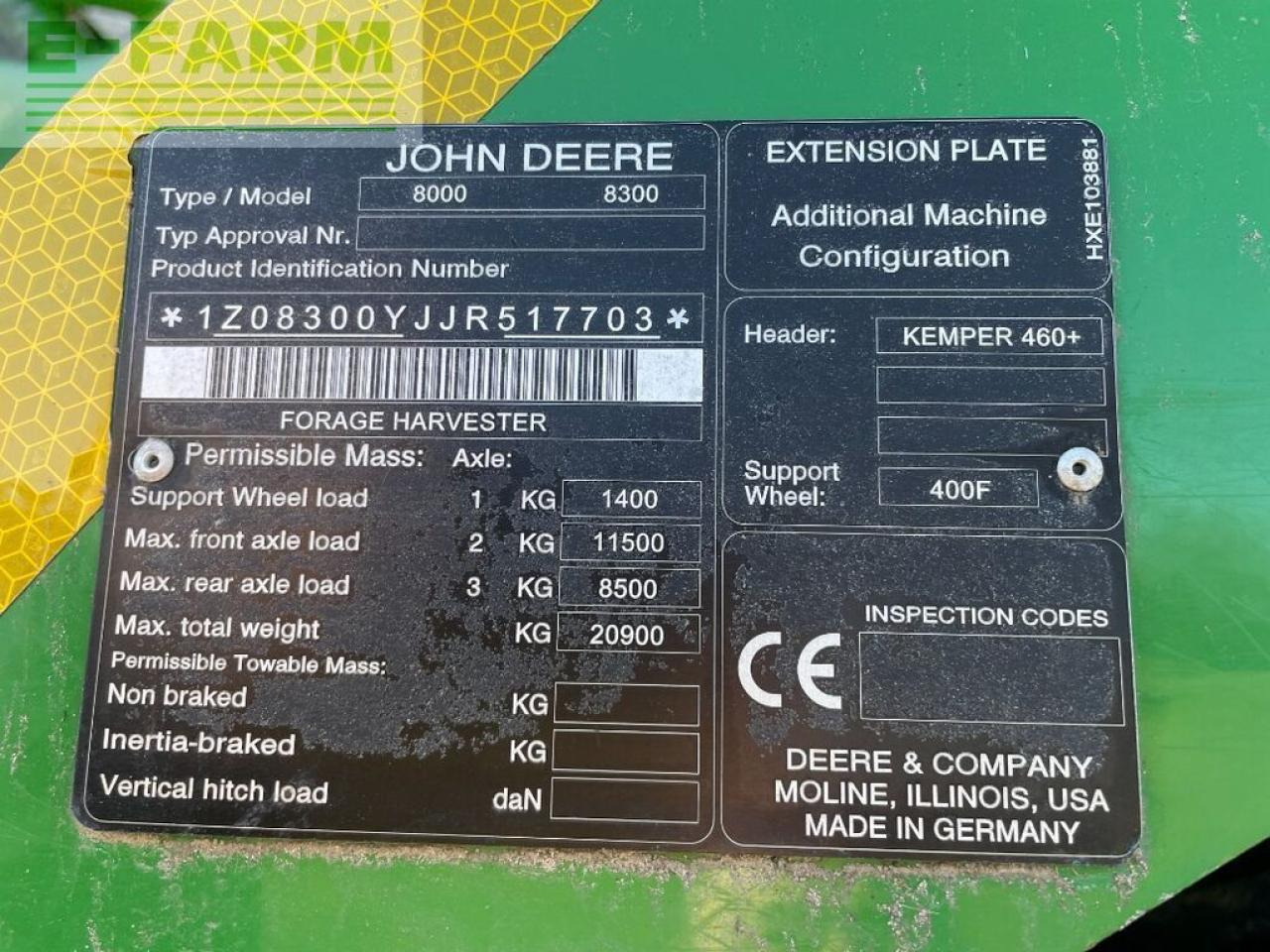 Forage harvester John Deere 8300: picture 16