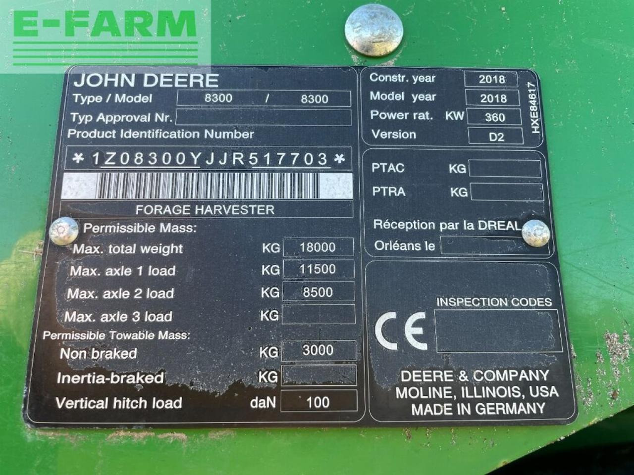 Forage harvester John Deere 8300: picture 15