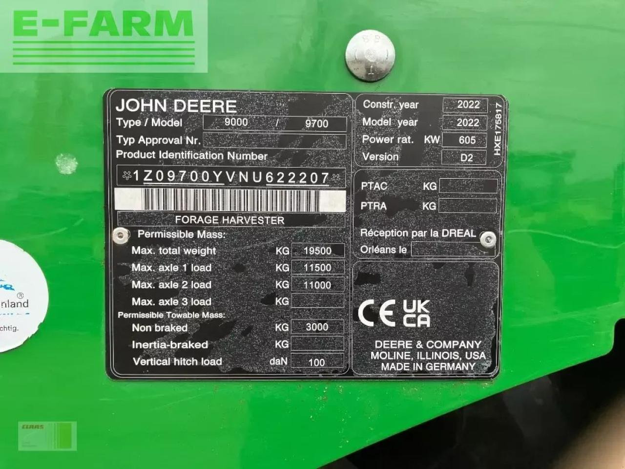 John Deere 9700i - Forage harvester: picture 3 John Deere 9700i - Forage harvester: picture 3