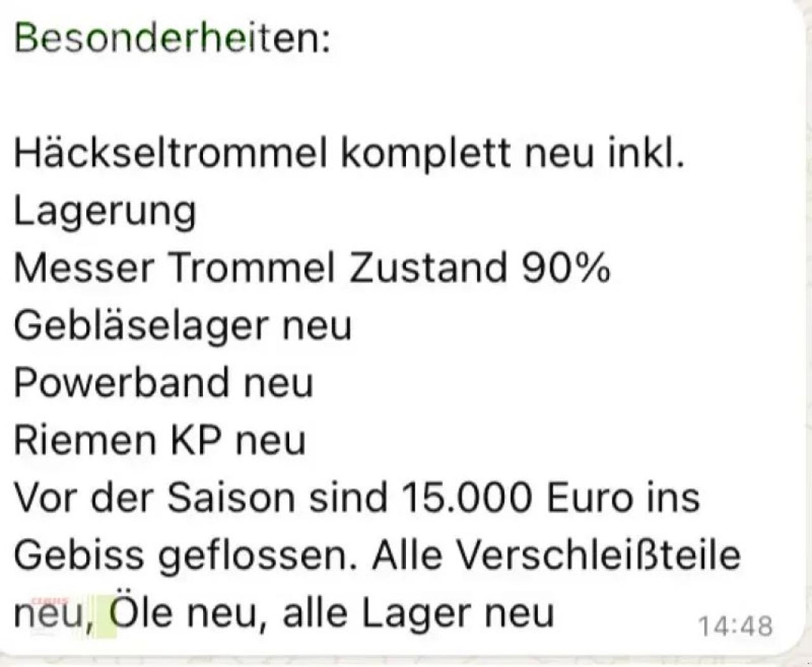 John Deere 9900i - Forage harvester: picture 2 John Deere 9900i - Forage harvester: picture 2