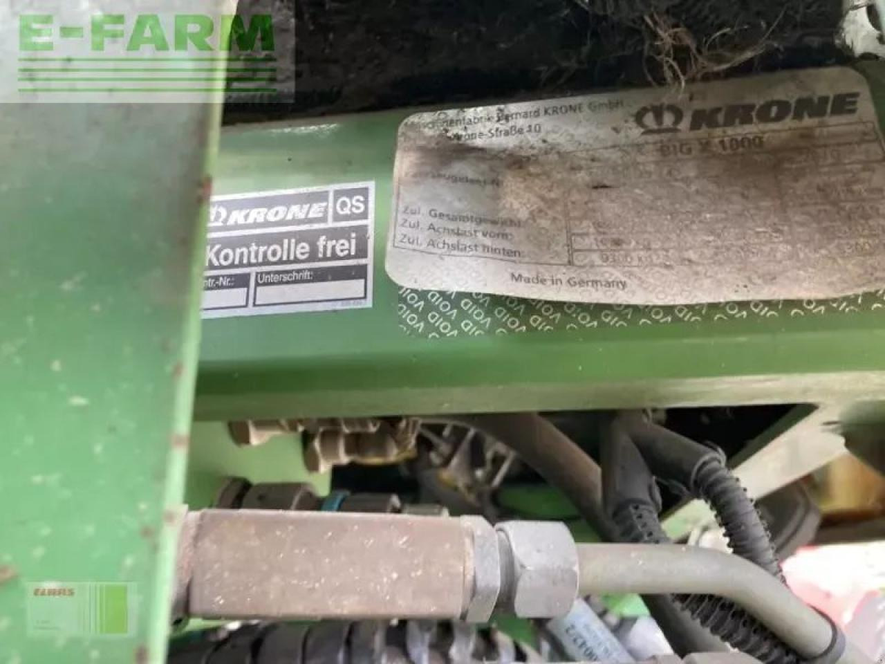 Forage harvester Krone big x 1000: picture 11 Forage harvester Krone big x 1000: picture 11
