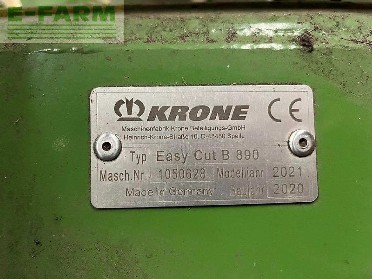 Krone easy cut b 890 - Mower: picture 4 Krone easy cut b 890 - Mower: picture 4