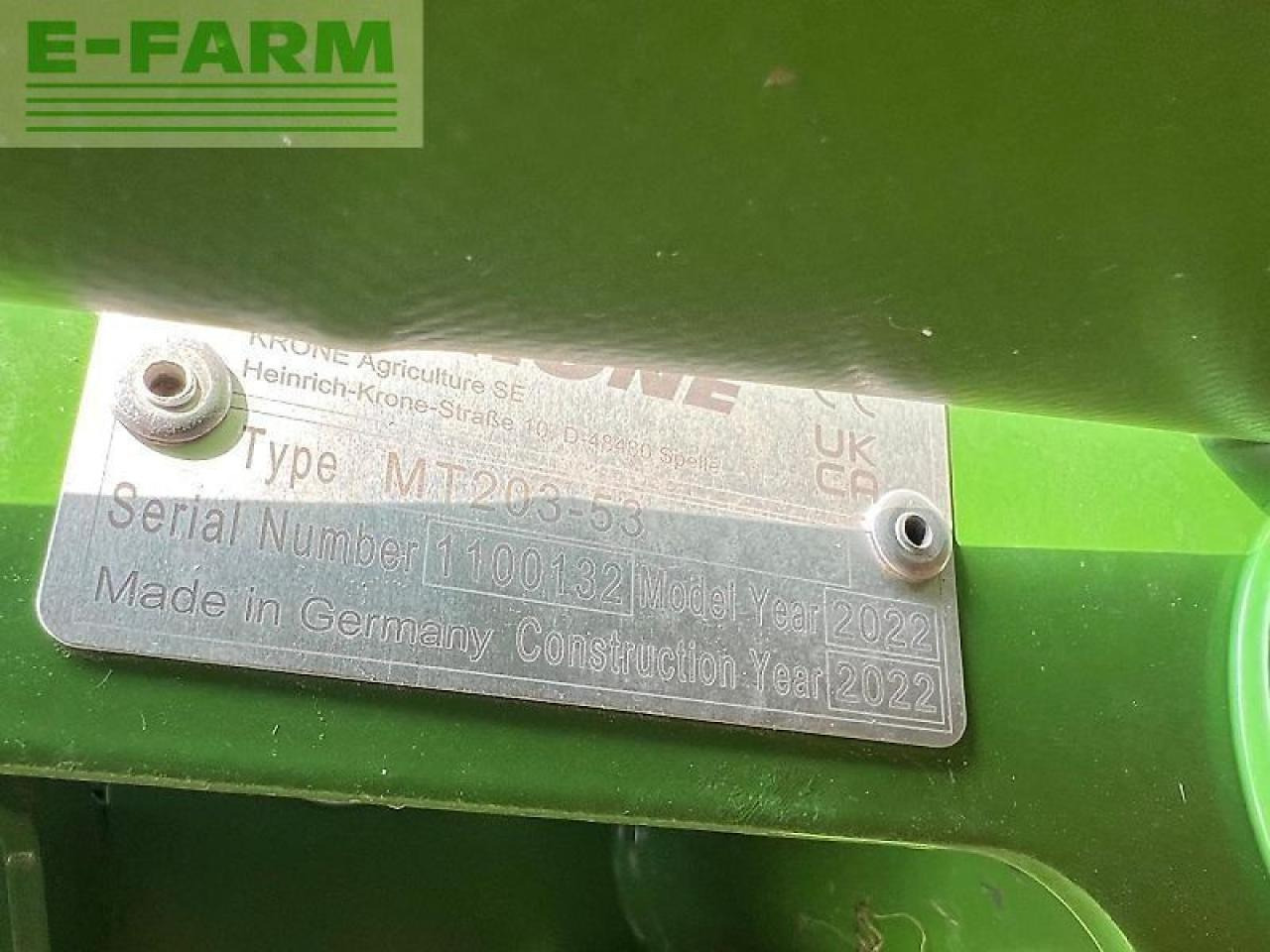 Krone ec f 400 cv fold - Mower: picture 4 Krone ec f 400 cv fold - Mower: picture 4