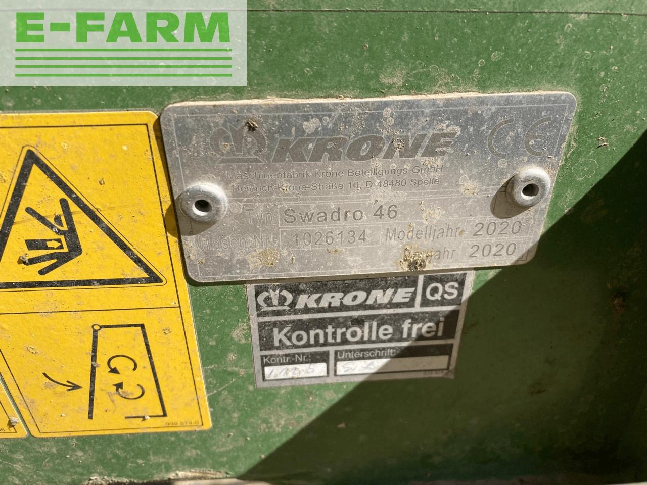 Krone swadro 46 - Tedder/ Rake: picture 4 Krone swadro 46 - Tedder/ Rake: picture 4