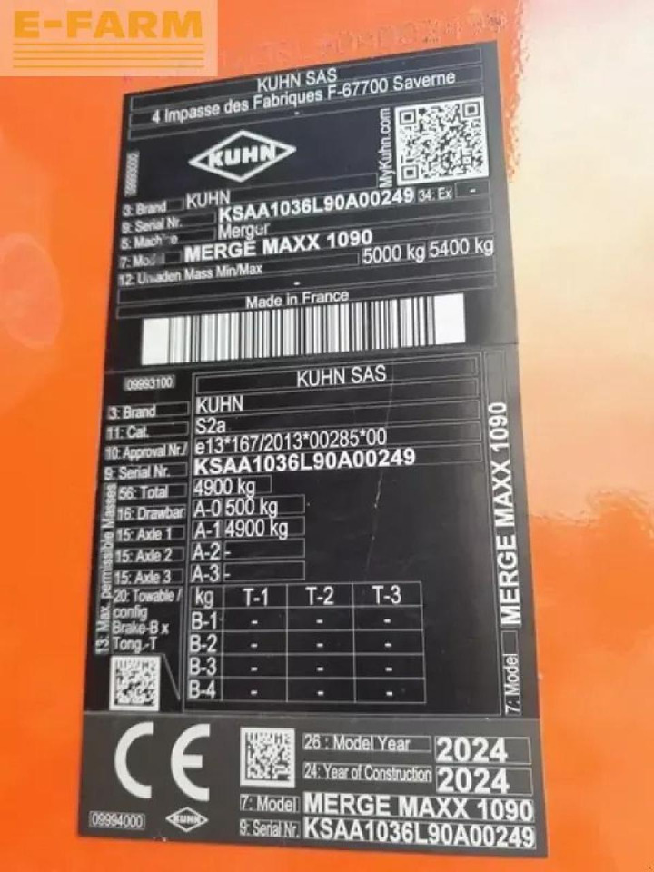 Kuhn merge maxx 1090 - Tedder/ Rake: picture 5 Kuhn merge maxx 1090 - Tedder/ Rake: picture 5
