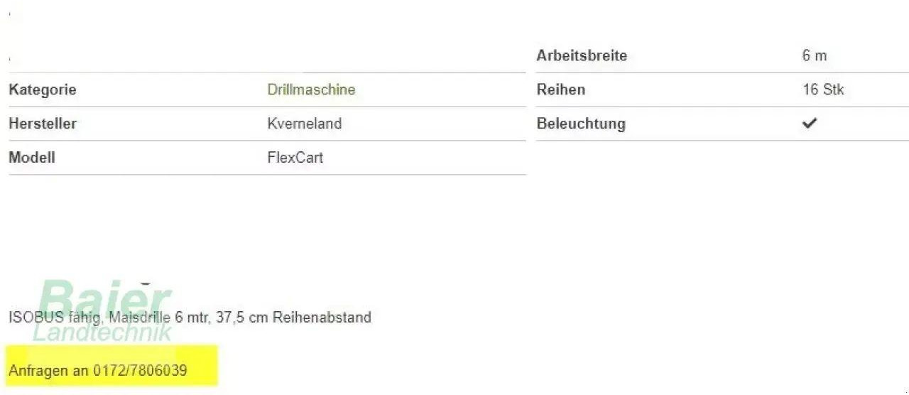 Kverneland flexcard - Precision sowing machine: picture 3 Kverneland flexcard - Precision sowing machine: picture 3