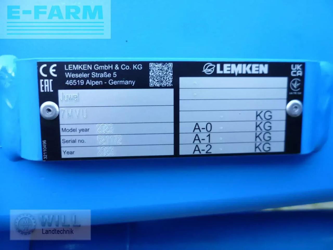 Lemken juwel 7 - Plow: picture 5 Lemken juwel 7 - Plow: picture 5