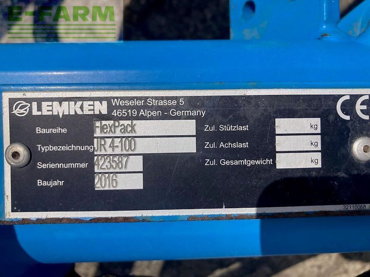 Lemken juwel 7 v4n100 met flexpack - Plow: picture 2 Lemken juwel 7 v4n100 met flexpack - Plow: picture 2