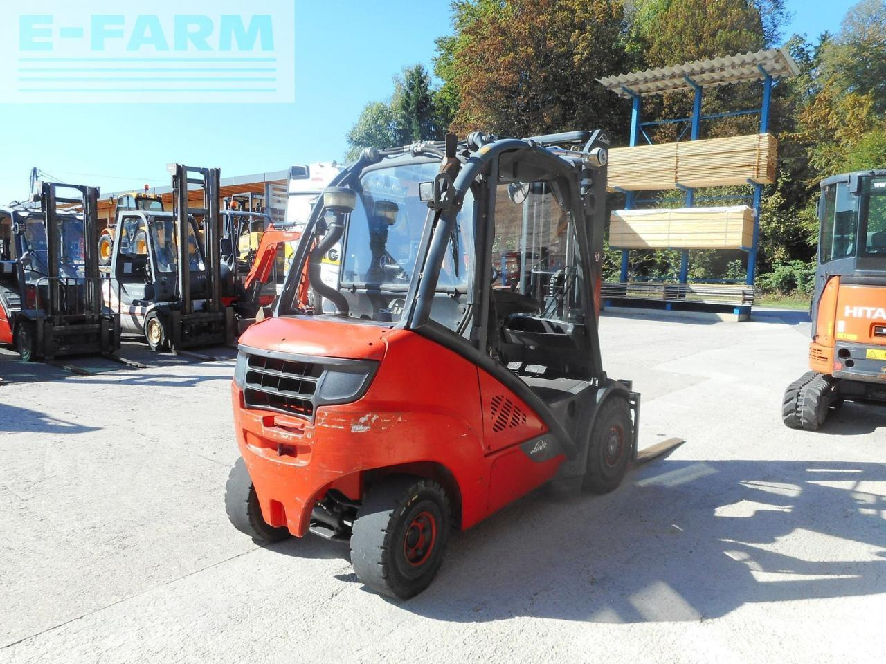 Linde h30d-02 triplex 5,5m + ss + halbkabine - Forklift: picture 4 Linde h30d-02 triplex 5,5m + ss + halbkabine - Forklift: picture 4