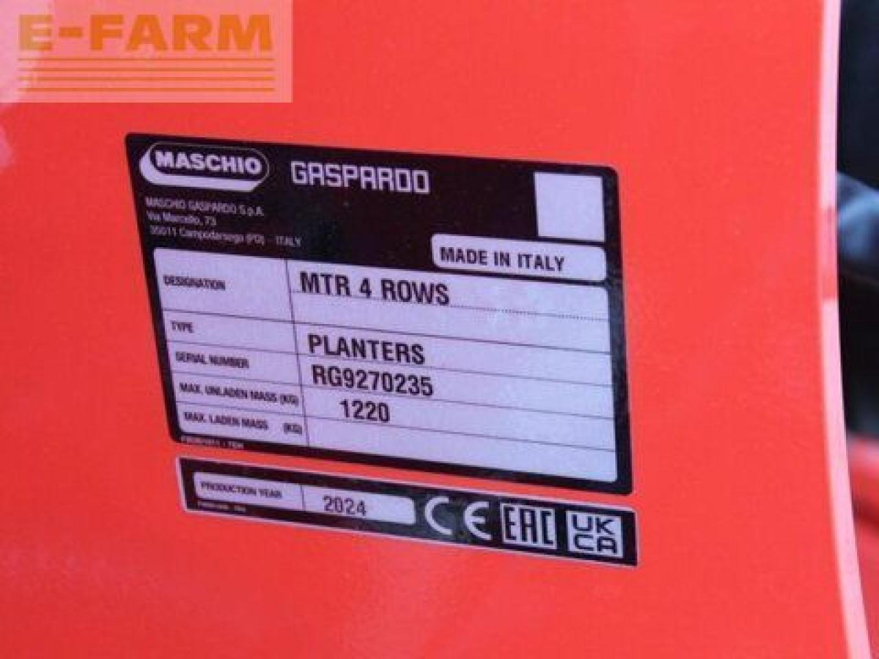 Maschio mtr 4 - Precision sowing machine: picture 2 Maschio mtr 4 - Precision sowing machine: picture 2
