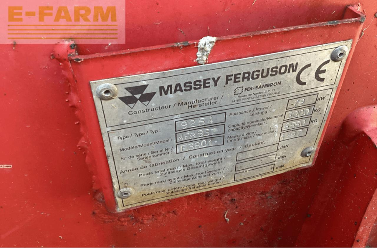 Massey Ferguson 8937 - Telescopic handler: picture 4 Massey Ferguson 8937 - Telescopic handler: picture 4