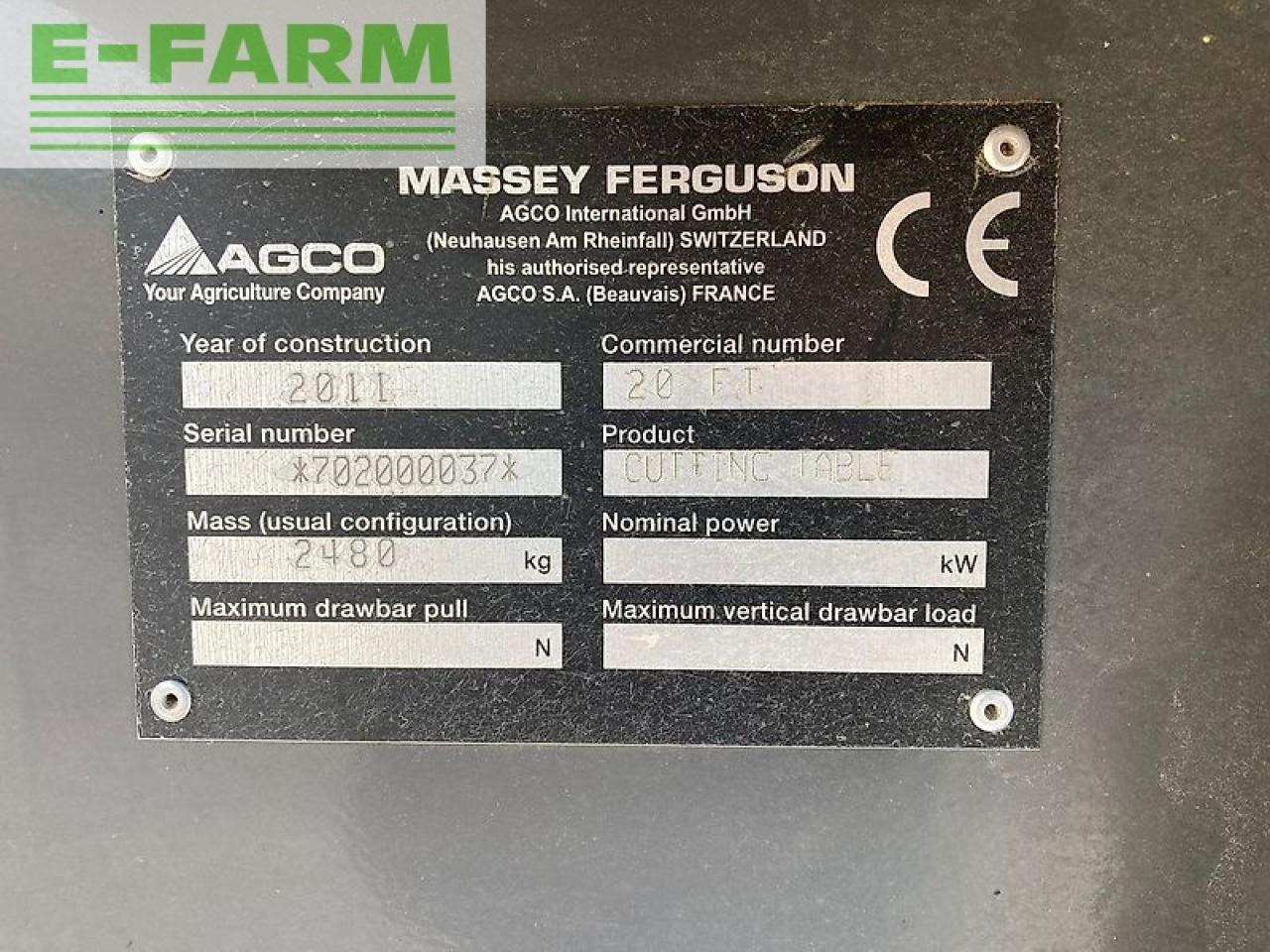 Combine harvester Massey Ferguson beta 7270: picture 21 Combine harvester Massey Ferguson beta 7270: picture 21