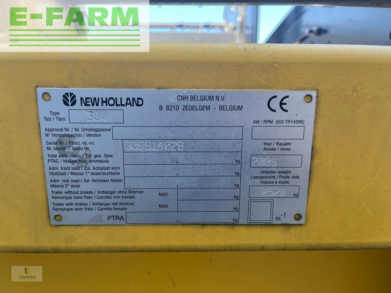 Forage harvester attachment New Holland varifeed 30 v: picture 6