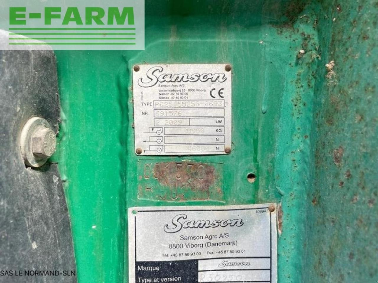 Slurry tanker Samson pg 25: picture 10