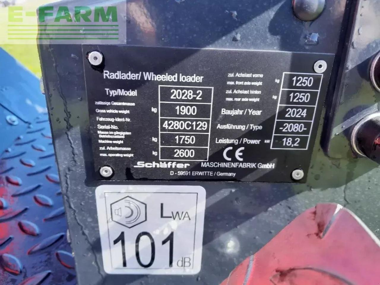 Schäffer 2028-2 - Mini excavator: picture 5 Schäffer 2028-2 - Mini excavator: picture 5