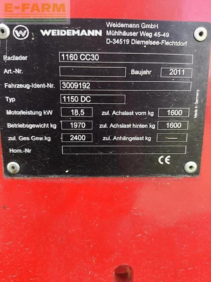 Weidemann 1160cc30 - Mini excavator: picture 4 Weidemann 1160cc30 - Mini excavator: picture 4