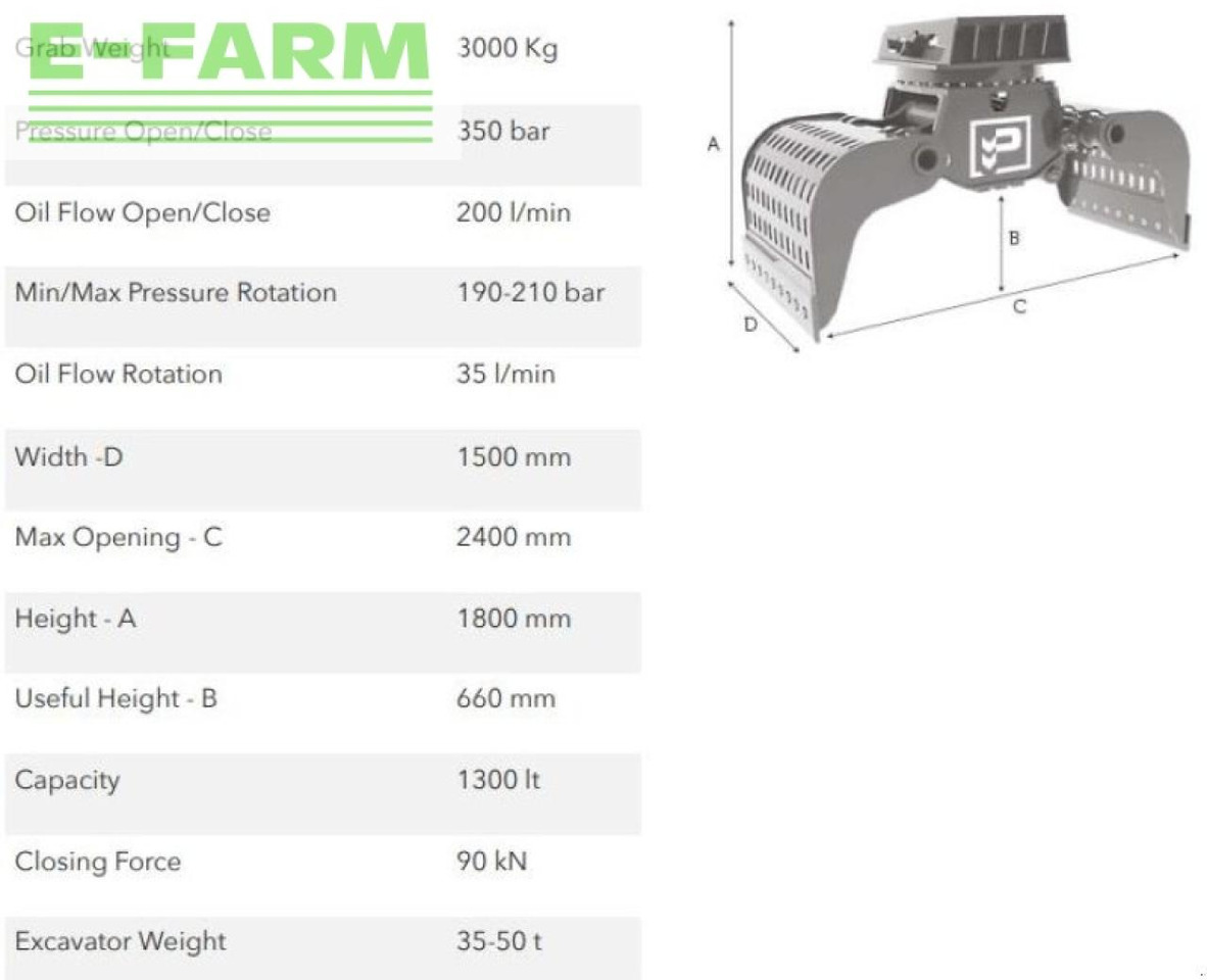 Hg35.50 - Grapple for Construction machinery: picture 2 Hg35.50 - Grapple for Construction machinery: picture 2