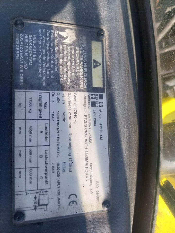Hyster H12,00XM - Diesel forklift: picture 2 Hyster H12,00XM - Diesel forklift: picture 2